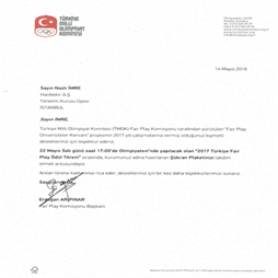 2017 TMOK Fair Play Kervanı