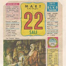 22.03.1977-Ülkü Takvimi
